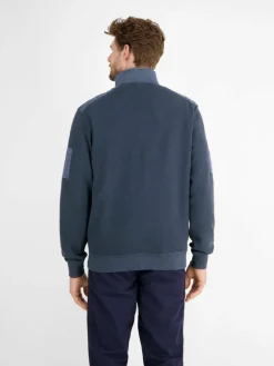 LERROS Sweatshirts & Sweatjacken<Herren Sweatshirt marine gemustert