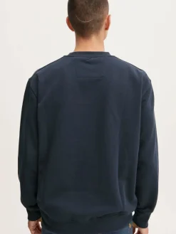 Solid Sweatshirts & Sweatjacken<Herren Sweatshirt blau bedruckt