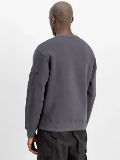 Alpha Industries Sweatshirts & Sweatjacken<Herren Sweatshirt grau uni