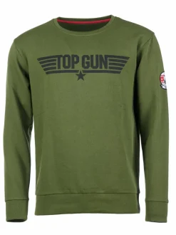 Topgun Sweatshirts & Sweatjacken<Herren Sweatshirt oliv uni