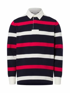 Gant Poloshirts<Herren Sweatshirt marine rot gestreift