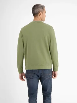 LERROS Sweatshirts & Sweatjacken<Herren Sweatshirt grün uni