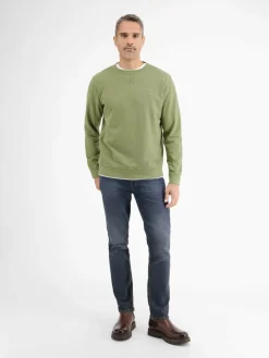 LERROS Sweatshirts & Sweatjacken<Herren Sweatshirt grün uni