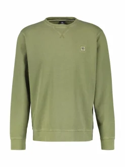LERROS Sweatshirts & Sweatjacken<Herren Sweatshirt grün uni