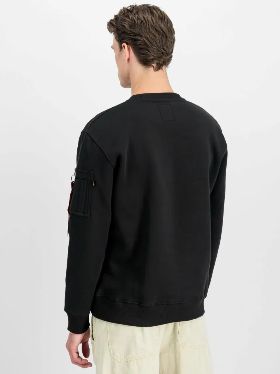 Alpha Industries Sweatshirts & Sweatjacken<Herren Sweatshirt schwarz bedruckt
