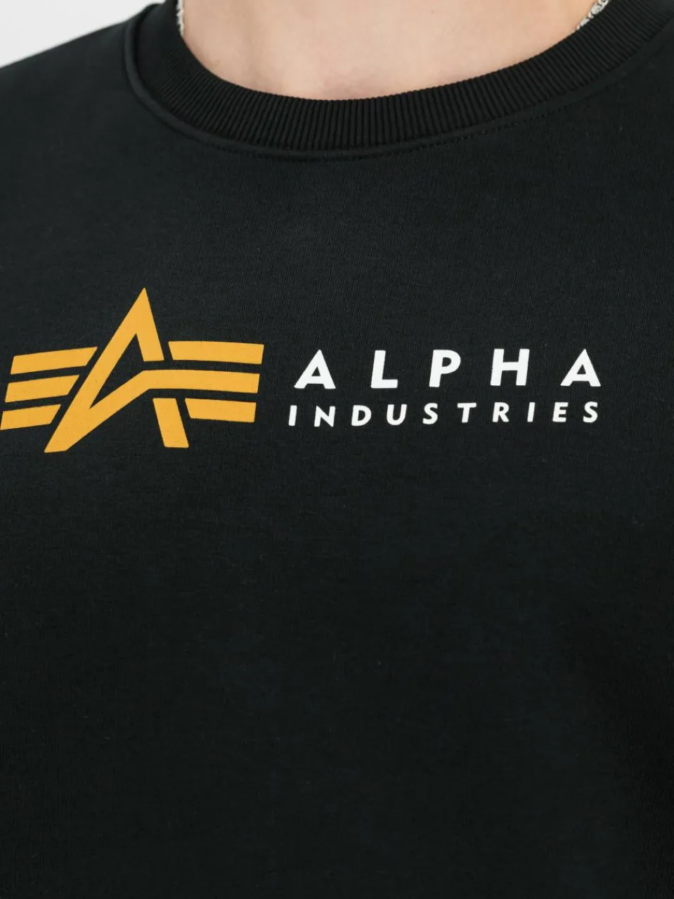 Alpha Industries Sweatshirts & Sweatjacken<Herren Sweatshirt schwarz bedruckt