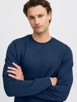 BLEND Sweatshirts & Sweatjacken<Herren Sweatshirt blau uni