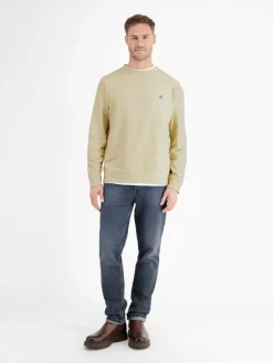 LERROS Sweatshirts & Sweatjacken<Herren Sweatshirt weiß uni