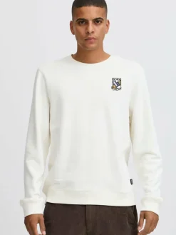 BLEND Sweatshirts & Sweatjacken<Herren Sweatshirt weiß bedruckt