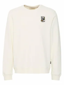 BLEND Sweatshirts & Sweatjacken<Herren Sweatshirt weiß bedruckt