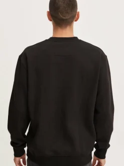 Solid Sweatshirts & Sweatjacken<Herren Sweatshirt schwarz bedruckt