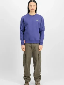 Alpha Industries Sweatshirts & Sweatjacken<Herren Sweatshirt purple bedruckt