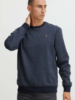 BLEND Sweatshirts & Sweatjacken<Herren Sweatshirt blau meliert