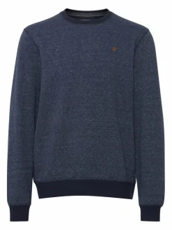 BLEND Sweatshirts & Sweatjacken<Herren Sweatshirt blau meliert