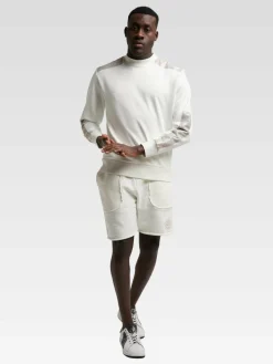 Carlo Colucci Sweatshirts & Sweatjacken<Herren Sweatshirt - Dapunt weiß bedruckt