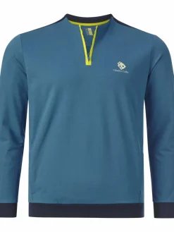 Charles Colby Sweatshirts & Sweatjacken<Herren Sweatshirt - EARL TORIN blau gemustert