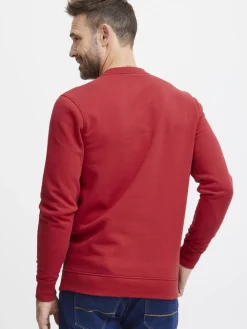 FQ1924 Sweatshirts & Sweatjacken<Herren Sweatshirt - FQWILLIAM crew neck logo sweat rot gemustert