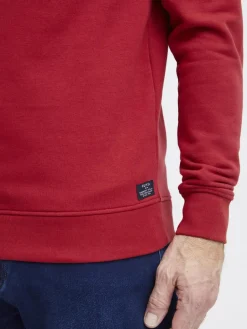 FQ1924 Sweatshirts & Sweatjacken<Herren Sweatshirt - FQWILLIAM crew neck logo sweat rot gemustert