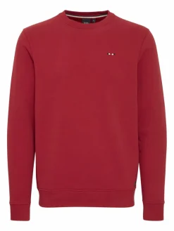 FQ1924 Sweatshirts & Sweatjacken<Herren Sweatshirt - FQWILLIAM crew neck logo sweat rot gemustert