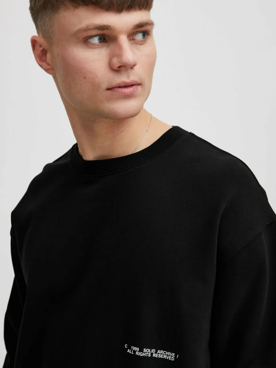 Solid Sweatshirts & Sweatjacken<Herren Sweatshirt - SDGalileo schwarz bedruckt