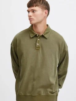 Solid Sweatshirts & Sweatjacken<Herren Sweatshirt - SDGaspard oliv uni