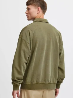 Solid Sweatshirts & Sweatjacken<Herren Sweatshirt - SDGaspard oliv uni