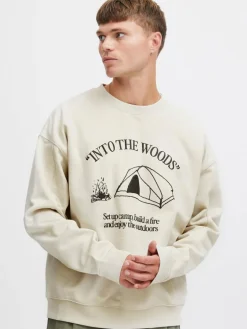 Solid Sweatshirts & Sweatjacken<Herren Sweatshirt - SDHamad beige bedruckt