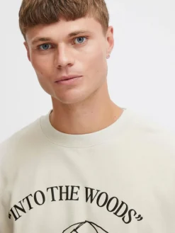 Solid Sweatshirts & Sweatjacken<Herren Sweatshirt - SDHamad beige bedruckt