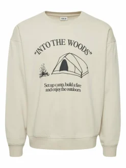 Solid Sweatshirts & Sweatjacken<Herren Sweatshirt - SDHamad beige bedruckt