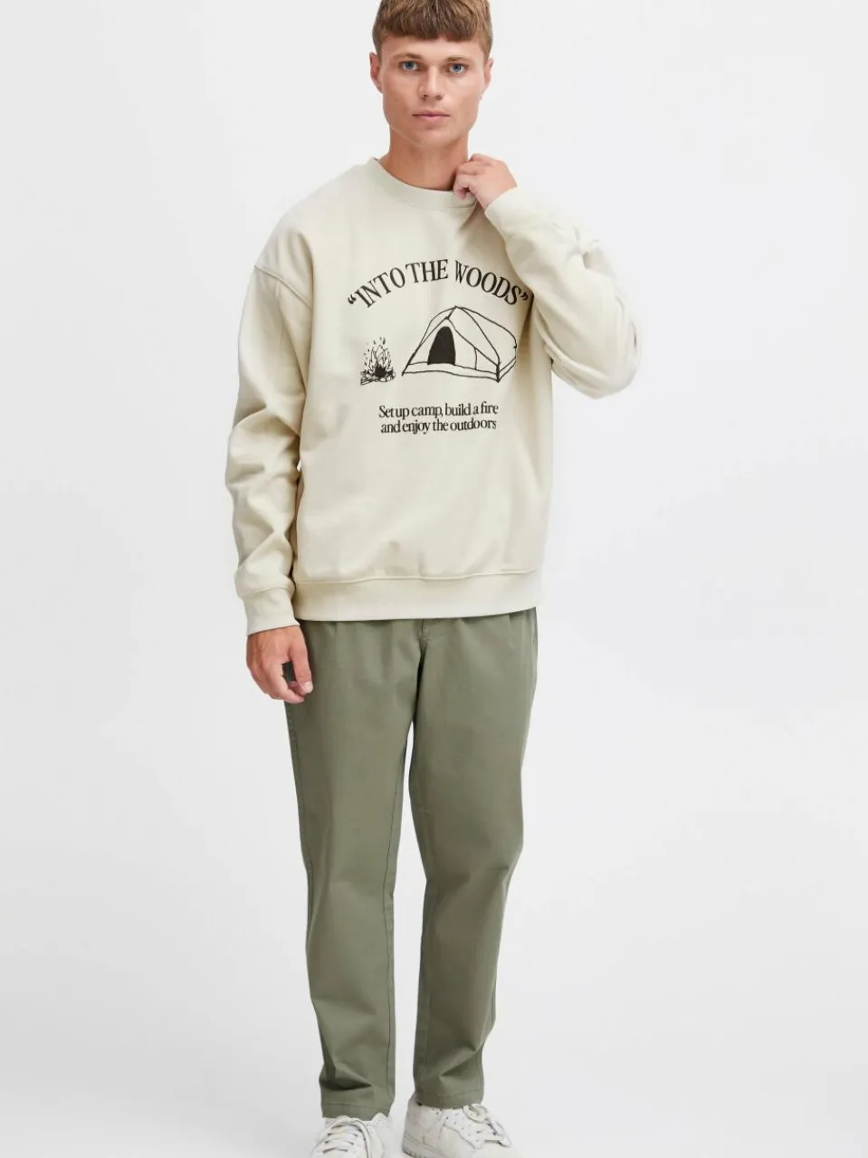 Solid Sweatshirts & Sweatjacken<Herren Sweatshirt - SDHamad beige bedruckt