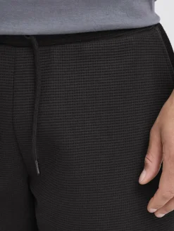 BLEND Hosen<Herren Sweatshorts - BHCASPER schwarz strukturiert