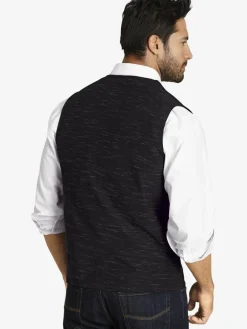 Jan Vanderstorm Anzüge<Herren Sweatweste - AHLMANN schwarz uni