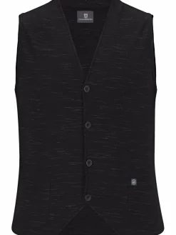 Jan Vanderstorm Anzüge<Herren Sweatweste - AHLMANN schwarz uni
