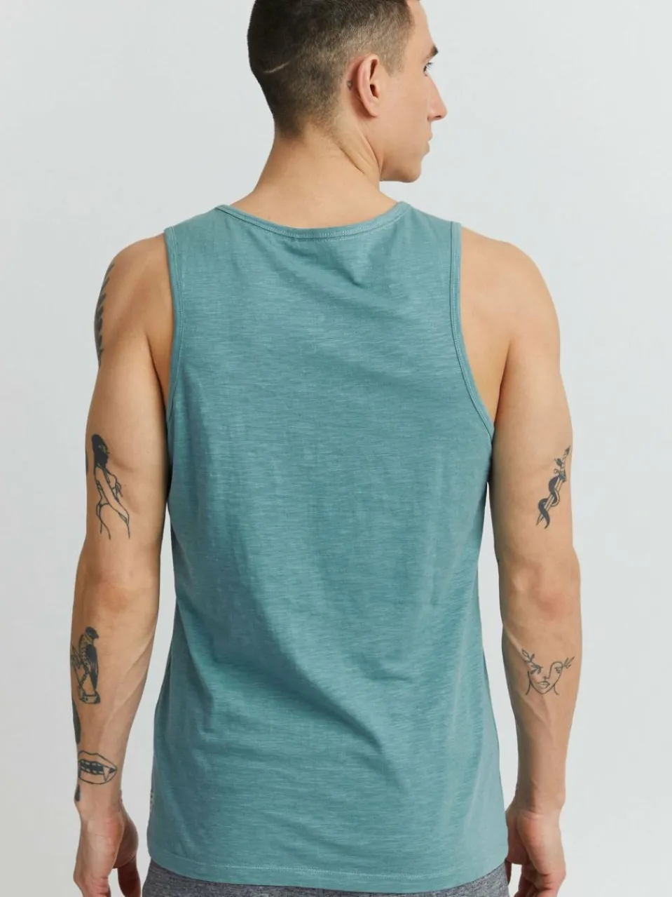 BLEND Shirts<Herren Tanktop blau gemustert