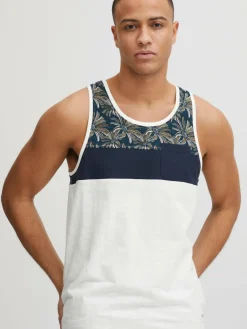 Solid Shirts<Herren Tanktop - SDFlo blau gemustert