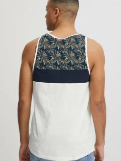 Solid Shirts<Herren Tanktop - SDFlo blau gemustert