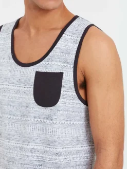 Solid Shirts<Herren Tanktop - SDImbre schwarz gemustert