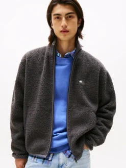 Tommy Jeans Sweatshirts & Sweatjacken<Herren Teddyjacke anthrazit uni