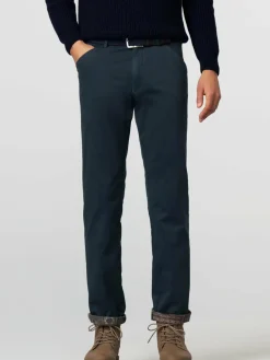 MEYER Hosen<Herren Thermo Chino - Chicago blau uni