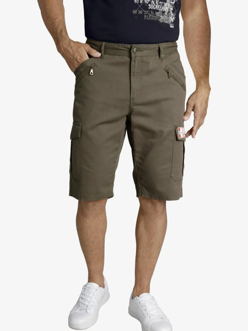 Herren Jan Vanderstorm Hosen>Herren Tiefbundbermuda - HEIMERAM