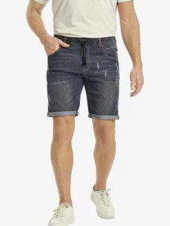 Jan Vanderstorm Jeans<Herren Tiefbundbermuda - LAMBRIT grau uni