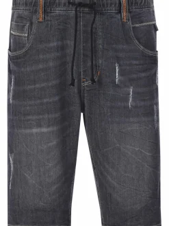 Jan Vanderstorm Jeans<Herren Tiefbundbermuda - LAMBRIT grau uni