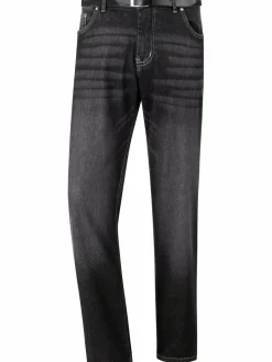 Jan Vanderstorm Jeans<Herren Tiefbundjeans - JOEL schwarz uni