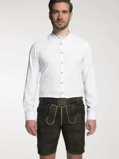 Spieth & Wenksy Hemden<Herren Trachtenhemd - Dustin weiß uni
