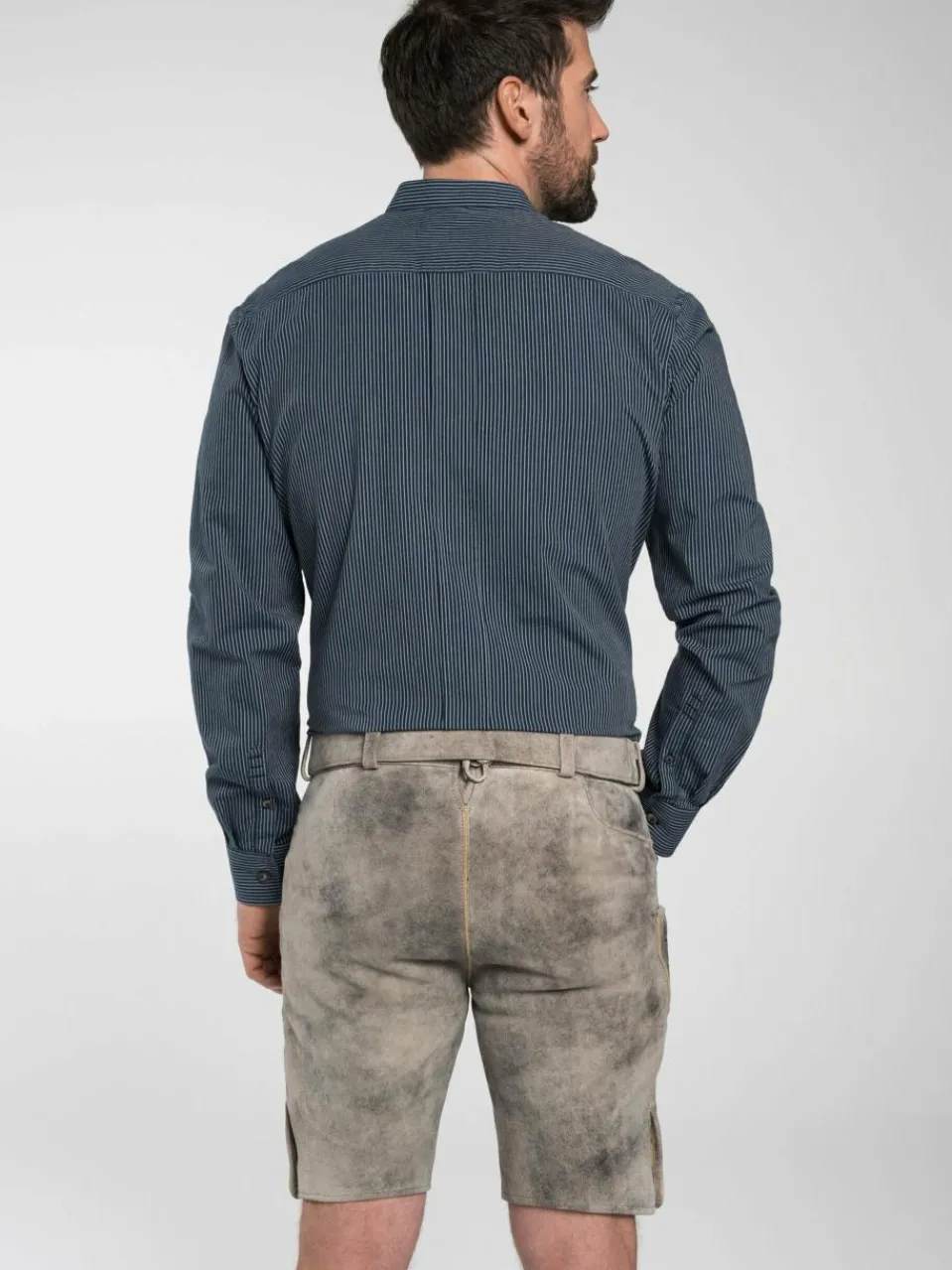 Spieth & Wenksy Hemden<Herren Trachtenhemd - Fellen blau gestreift