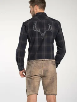 Spieth & Wenksy Hemden<Herren Trachtenhemd - Fetan blau kariert