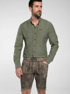 Spieth & Wenksy Hemden<Herren Trachtenhemd - Frisco oliv uni
