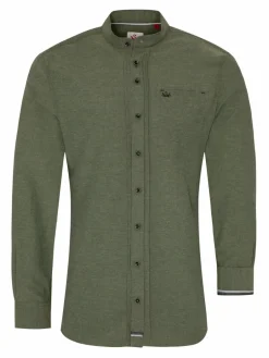 Spieth & Wenksy Hemden<Herren Trachtenhemd - Frisco oliv uni