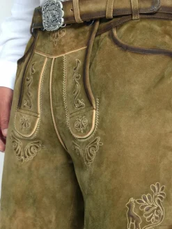 JCC Hosen<Herren Trachtenhose gelb uni