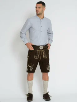 JCC Hosen<Herren Trachtenhose braun uni